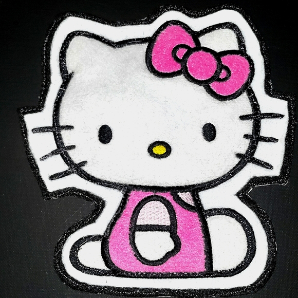 NEW 1 Hello Kitty Patch/Emblem/Appliqué 6.5"x7.5" Embroidery RARE Iron-On/Sew-On - Picture 4 of 4